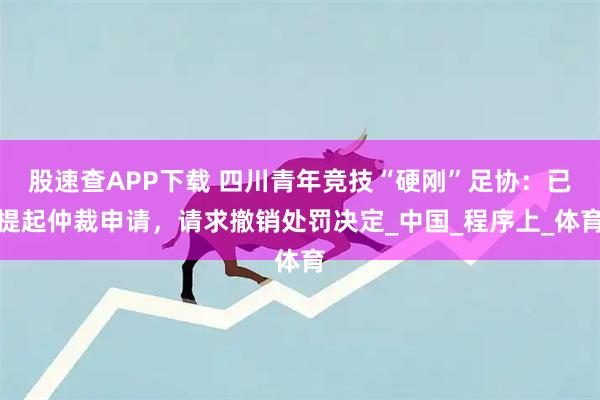 股速查APP下载 四川青年竞技“硬刚”足协：已提起仲裁申请，请求撤销处罚决定_中国_程序上_体育